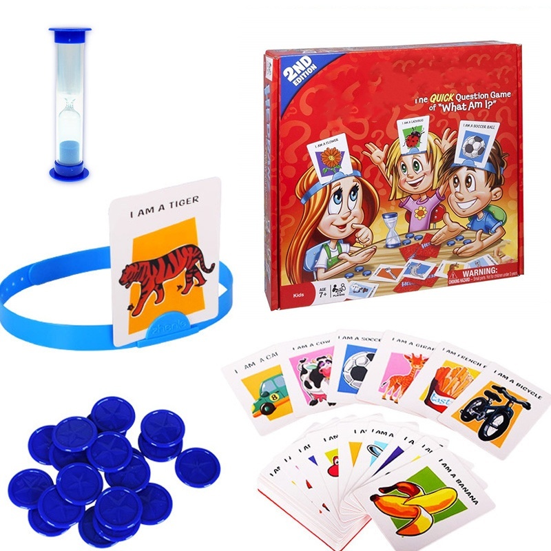 Party Games Kids Indoor - キッズ面白いカードボードゲームおもちゃ私は誰か当ててくださいゲームファミリーパーティーゲーム親子インタラクティブ教育ボードゲームおもちゃギフト