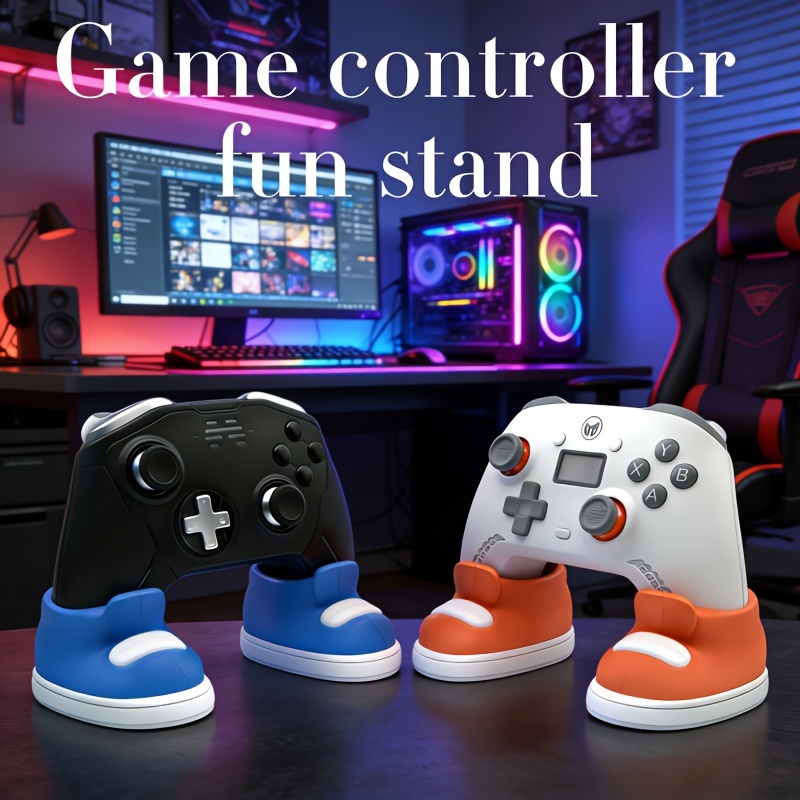Party Games Ps4 - 楽しいゲームコントローラースタンド - カラフルな靴型スタンド、PS4、PS5、Xboxコントローラーなどに対応、ゲーム愛好家に最適