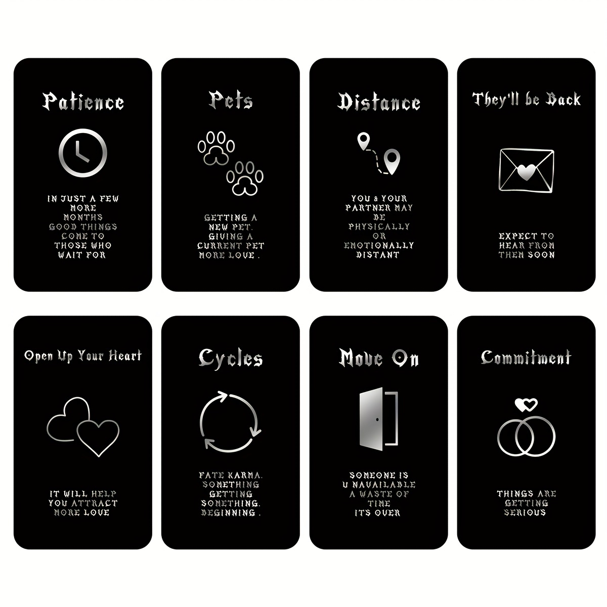 Party Games Meaning - 初心者向けタロットカードセット、集中型の完璧なタロットゲームカード、ダブルフレーム、40または54パーツ