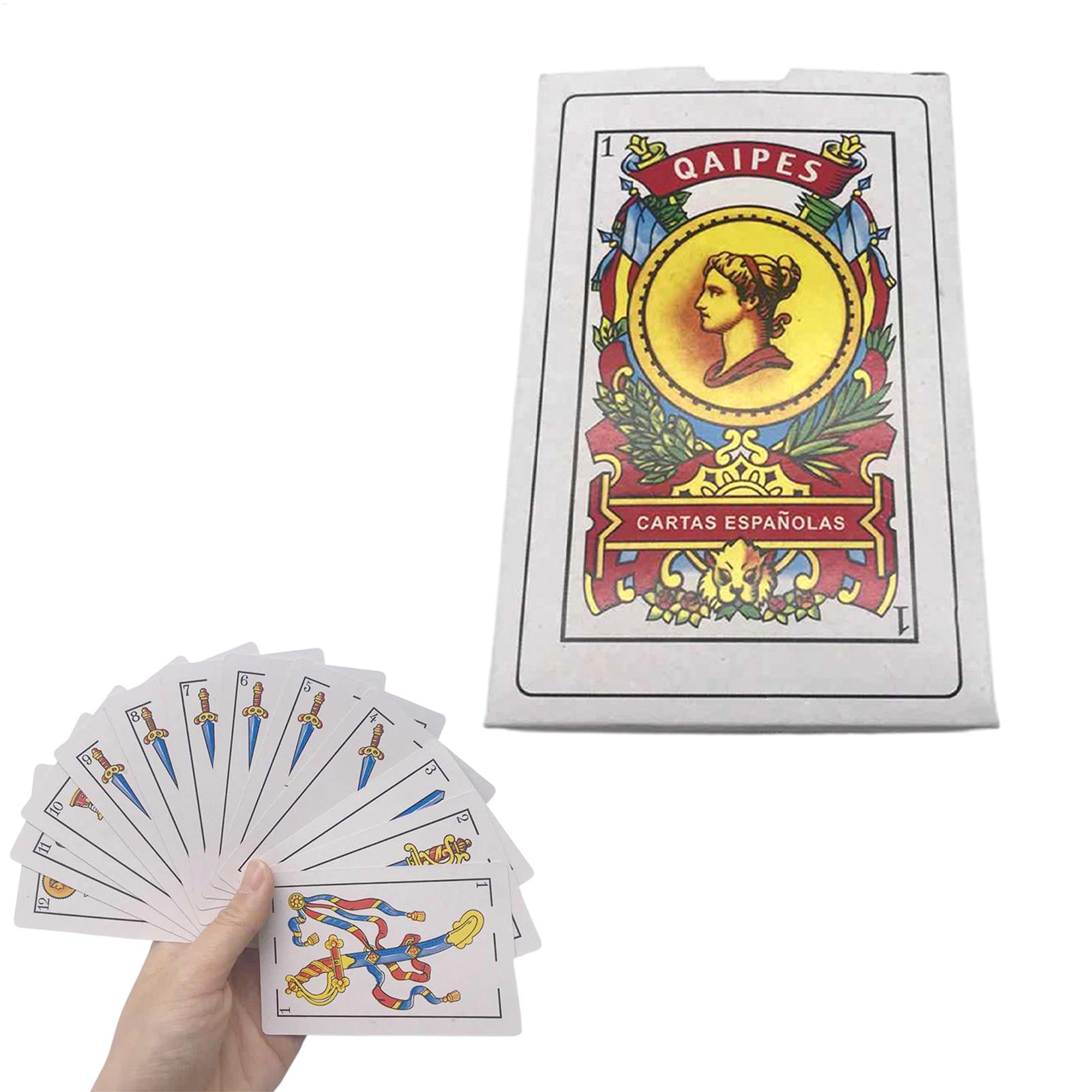 大型スペイントランプ防水ポーカーカード明るい色で印刷されたク - Party Games In Spanish のレビューと価格