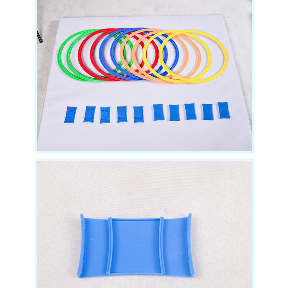 10個入り、28cmのカラフルなプラスチック製リング投げゲー - Party Games Kids Indoor のレビューと価格