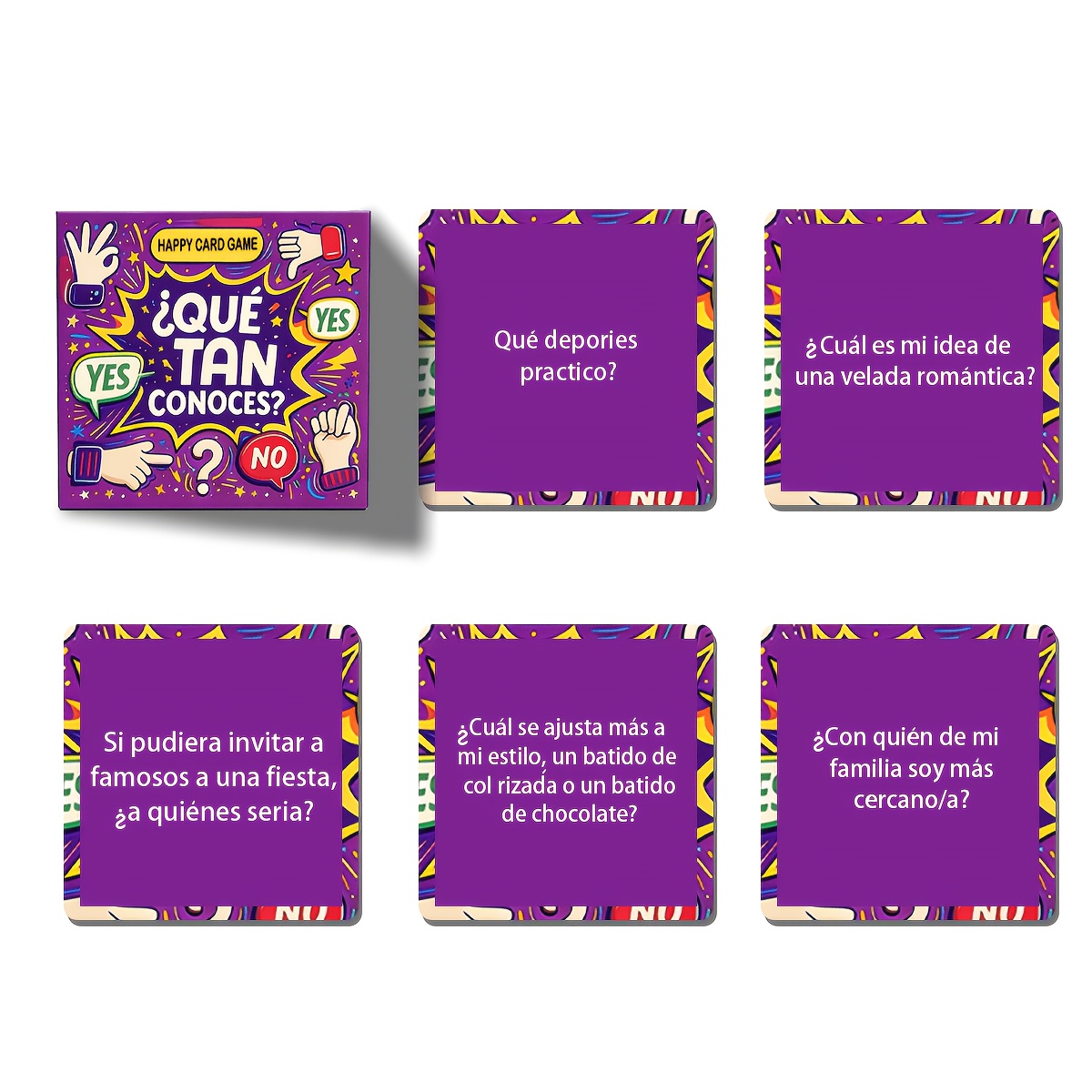 ミニ5cmパーティーコンクエスションカードゲーム 英語・スペ - Party Games In Spanish のレビューと価格
