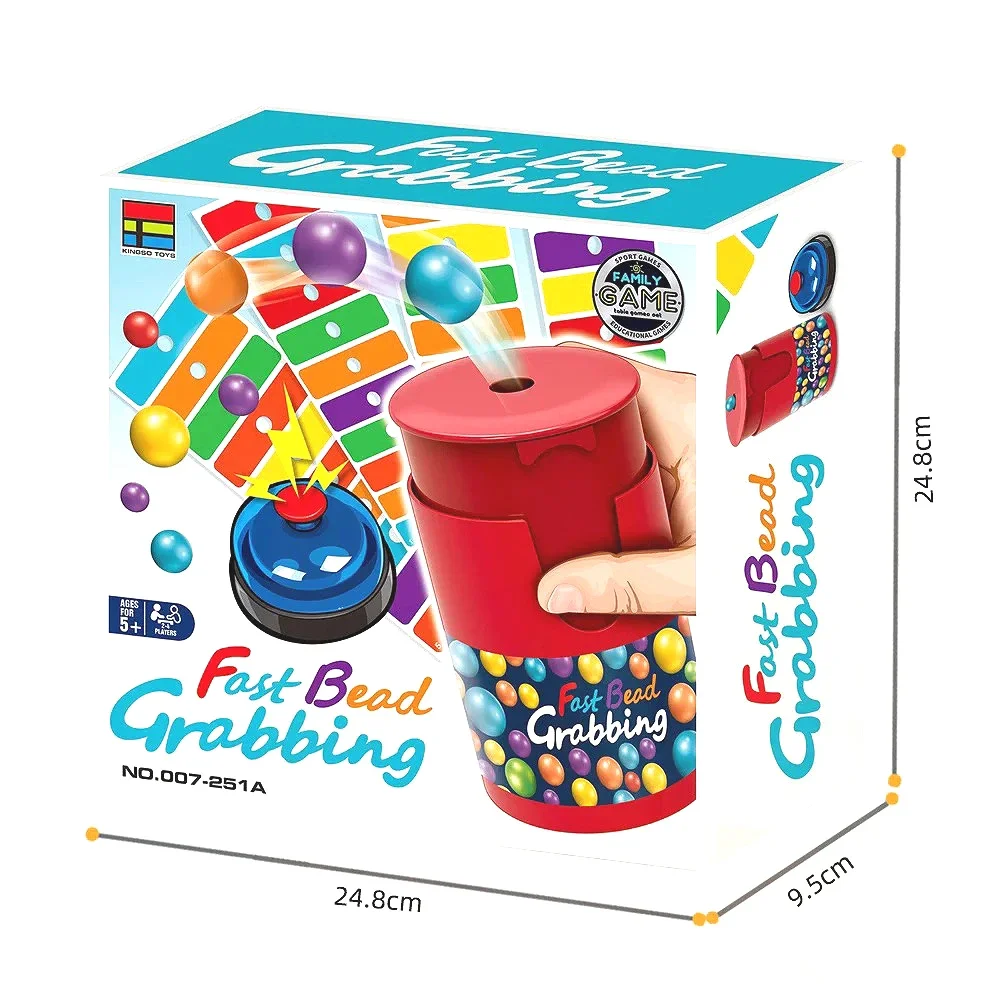 2人用の高速ビーズ掴みボードゲーム、エキサイティングなベル付 - Party Games Kids Indoor のレビューと価格