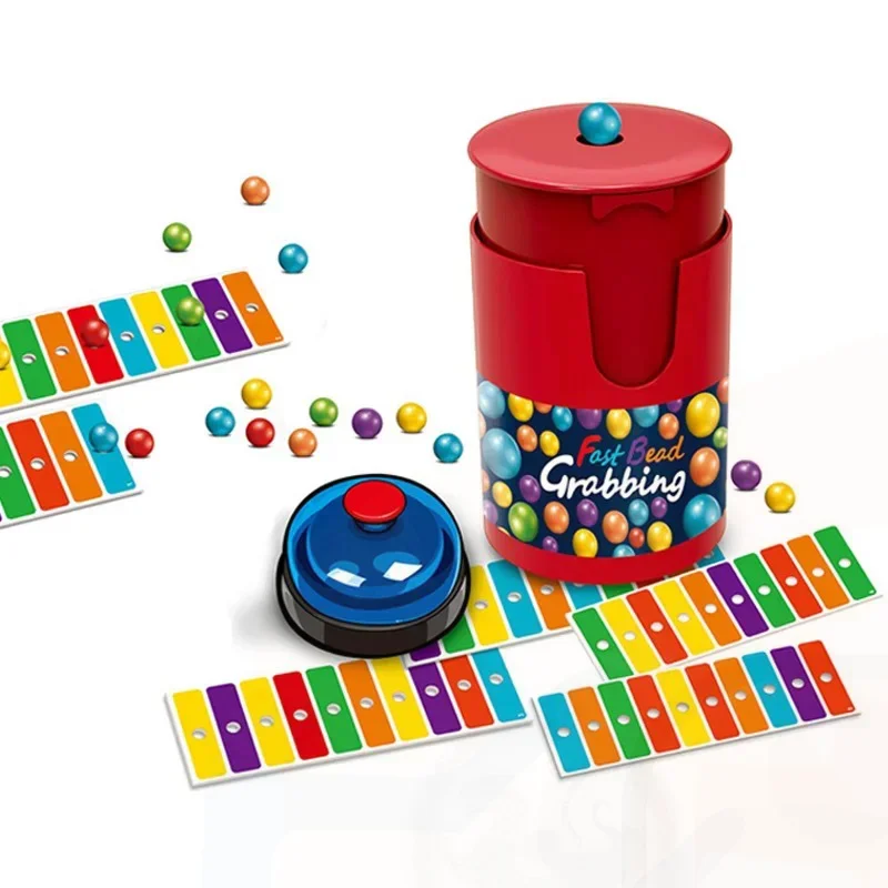 2人用の高速ビーズ掴みボードゲーム、エキサイティングなベル付 - Party Games Kids Indoor のレビューと価格
