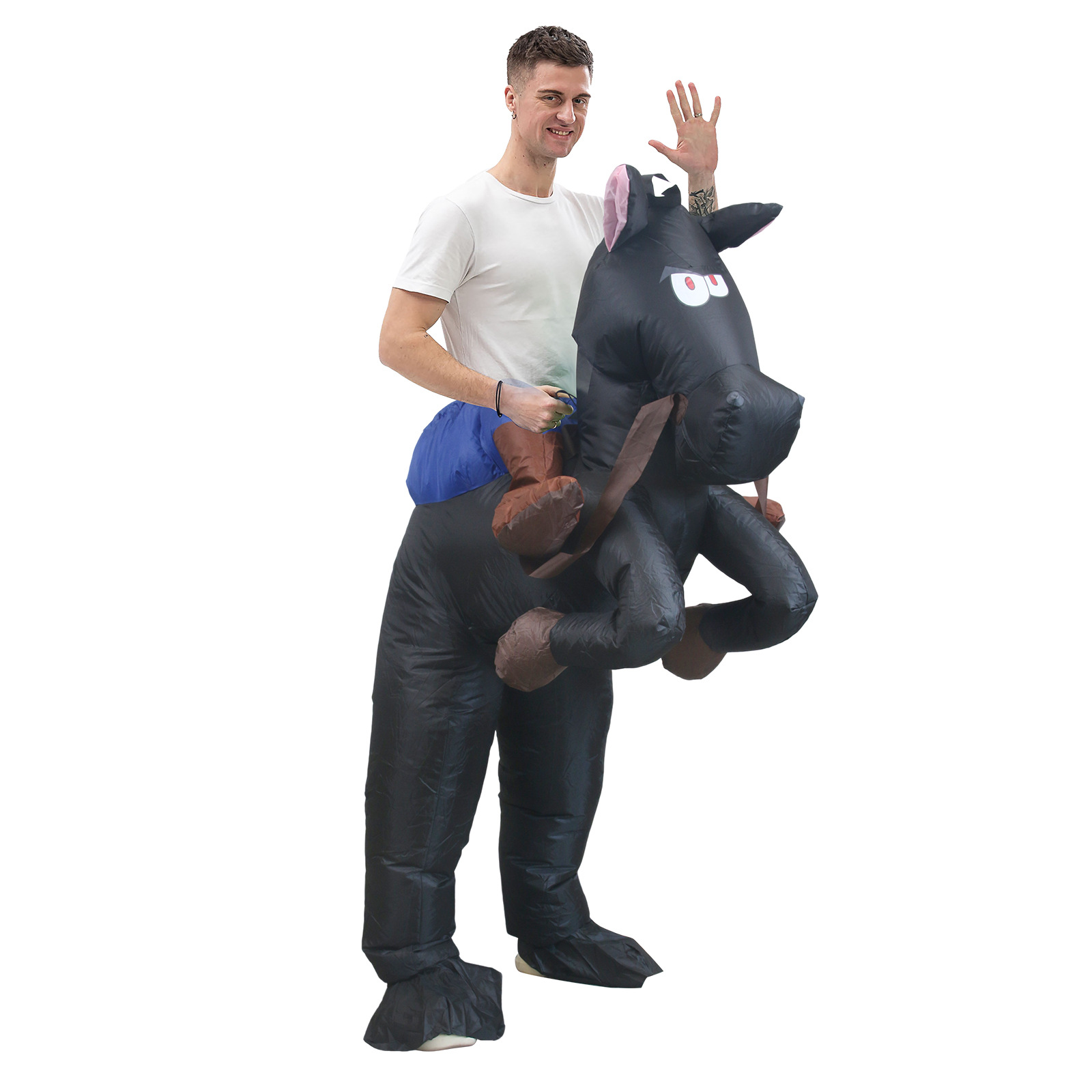 ハロウィーン用のインフレータブルカウボーイコスチューム,カー - Party Games In Spanish のレビューと価格